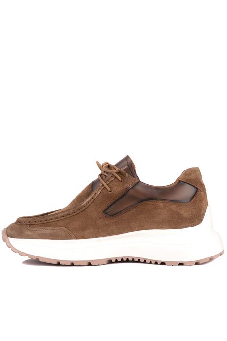 Shoetyle - Vizon Hakiki Süet Bağcıklı Erkek Günlük Ayakkabı 115-K525