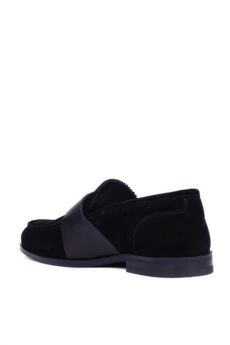 Shoetyle - Siyah Hakiki Süet Deri Erkek Klasik Ayakkabı 115-K580