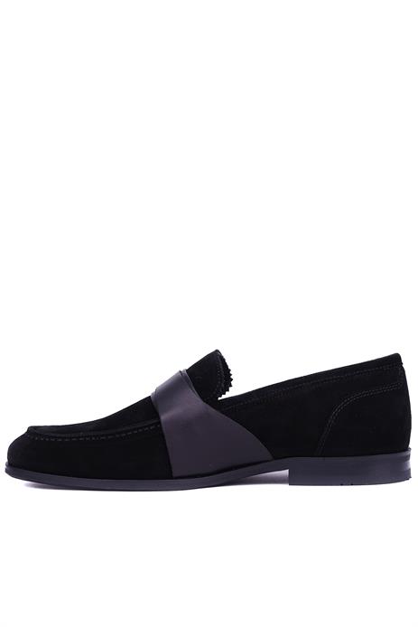 Shoetyle - Siyah Hakiki Süet Deri Erkek Klasik Ayakkabı 115-K580