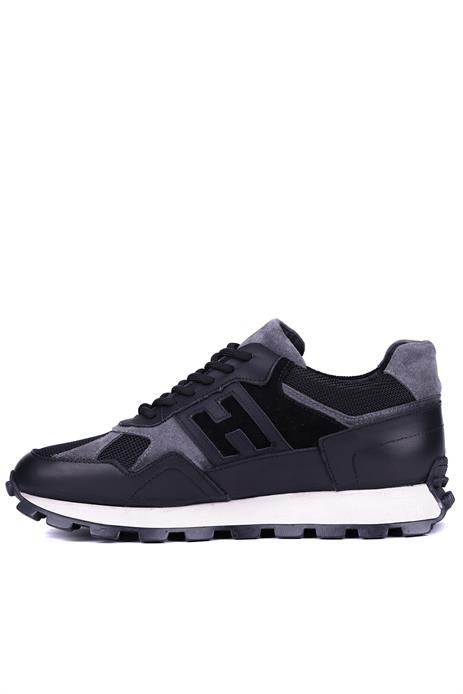 Shoetyle - Siyah Hakiki Deri Bağcıklı Erkek Sneaker 115-K586