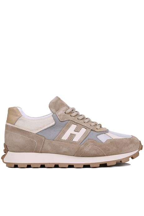 Shoetyle - Bej Hakiki Süet Deri Bağcıklı Erkek Sneaker 115-K586