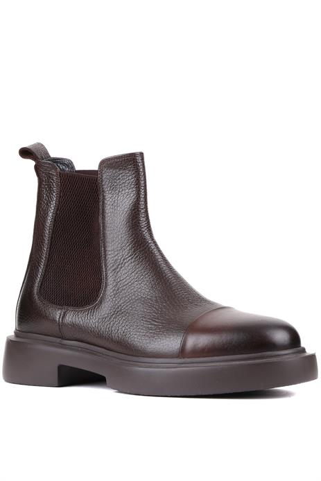 Shoetyle - Kahverengi Deri Erkek Chelsea Bot 250-080