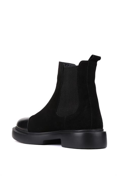 Shoetyle - Siyah Süet Deri Erkek Chelsea Bot 250-080
