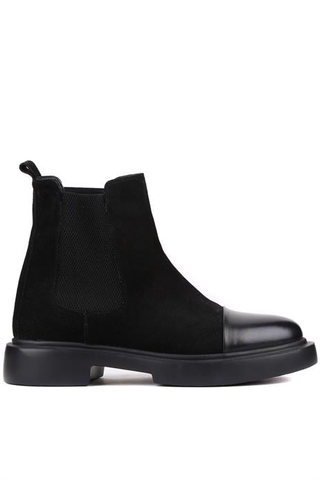 Shoetyle - Siyah Süet Deri Erkek Chelsea Bot 250-080