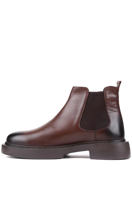 Shoetyle - Kahverengi Deri Erkek Chelsea Bot 250-082