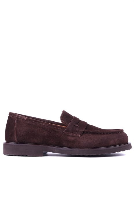 Shoetyle - Hakiki Süet Deri Kahverengi Erkek Loafer - 250-1975