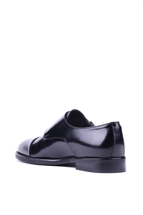 Shoetyle - Hakiki Açma Deri Siyah Renk Günlük Erkek Ayakkabı - 250-2379
