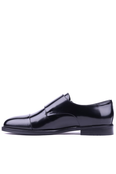 Shoetyle - Hakiki Açma Deri Siyah Renk Günlük Erkek Ayakkabı - 250-2379