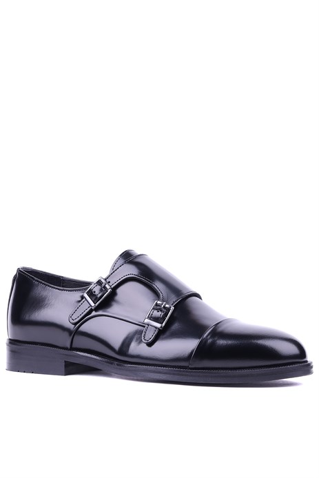 Shoetyle - Hakiki Açma Deri Siyah Renk Günlük Erkek Ayakkabı - 250-2379