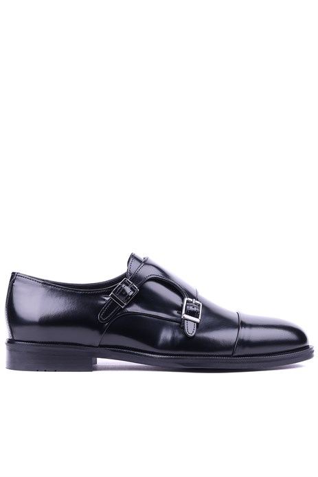 Shoetyle - Hakiki Açma Deri Siyah Renk Günlük Erkek Ayakkabı - 250-2379