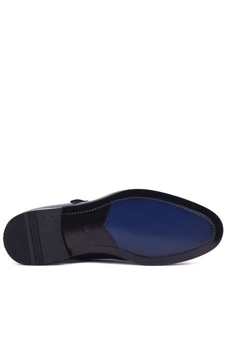 Shoetyle - Hakiki Deri Siyah Renk Günlük Erkek Ayakkabı 250-2379 