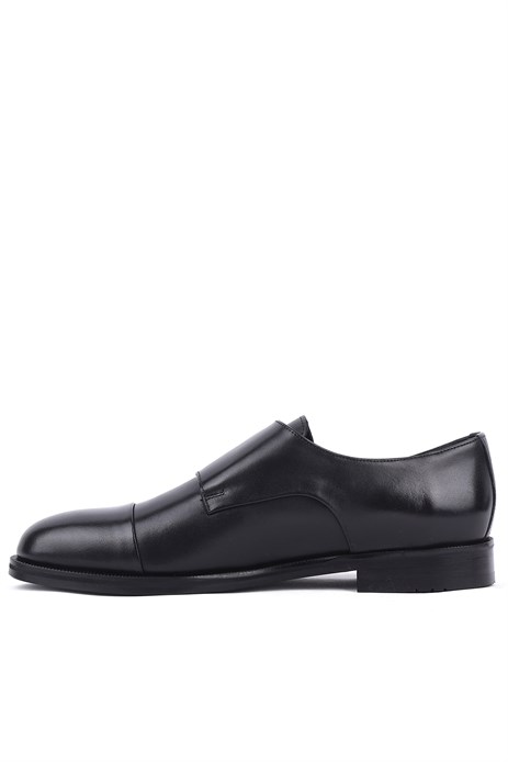 Shoetyle - Hakiki Deri Siyah Renk Günlük Erkek Ayakkabı 250-2379 