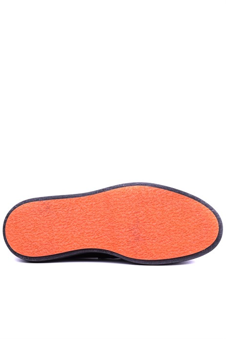 Shoetyle - Siyah Hakiki Deri Bağcıksız Erkek Günlük Ayakkabı 250-2575