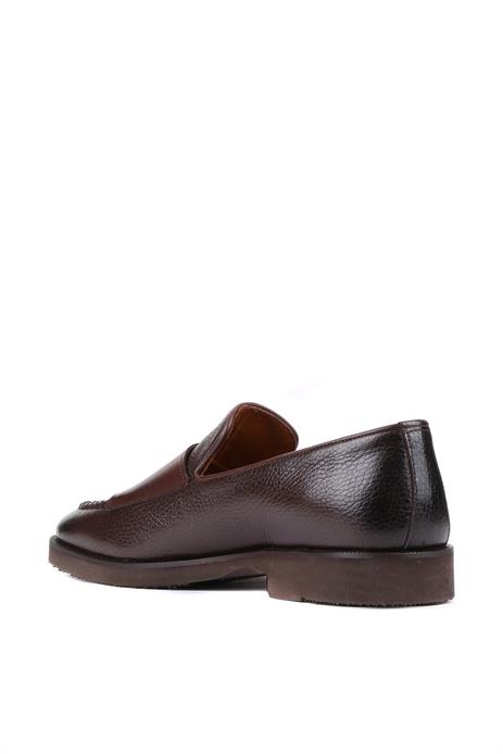 Shoetyle - Kahverengi Deri Tokalı Erkek Klasik Ayakkabı 250-2750
