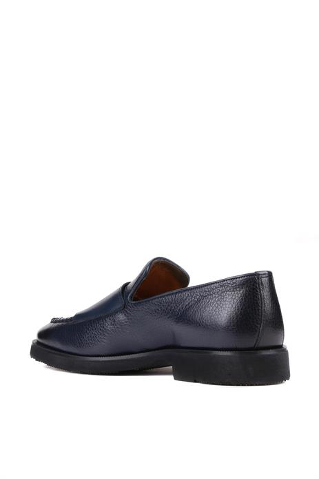 Shoetyle - Lacivert Deri Tokalı Erkek Klasik Ayakkabı 250-2750