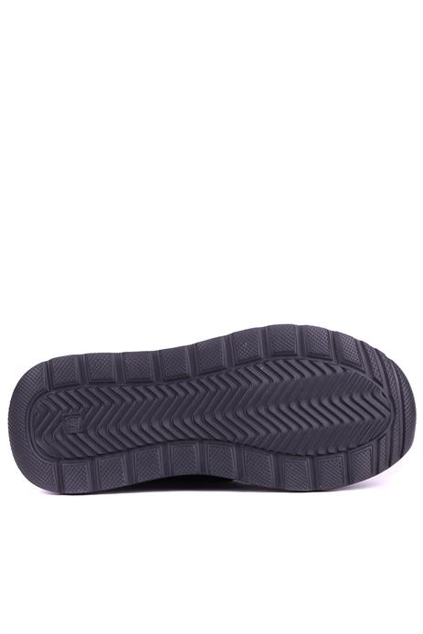 Shoetyle - Hakiki Deri Siyah Rugan Cırtlı Kadın Günlük Ayakkabı - 25101397