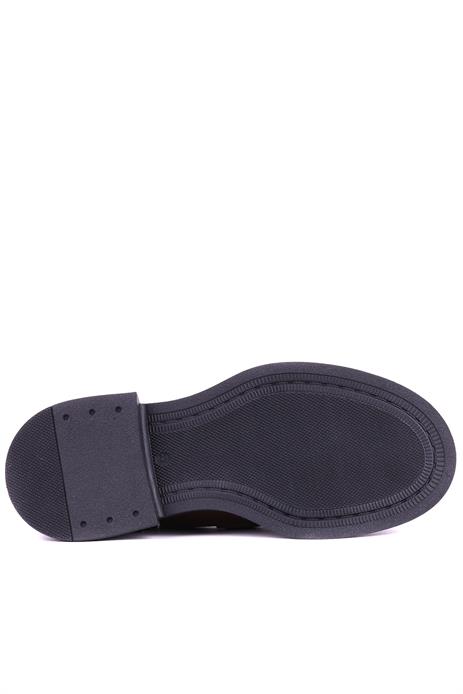 Shoetyle - Hakiki Deri Haki Renk Kadın Loafer - 25101905