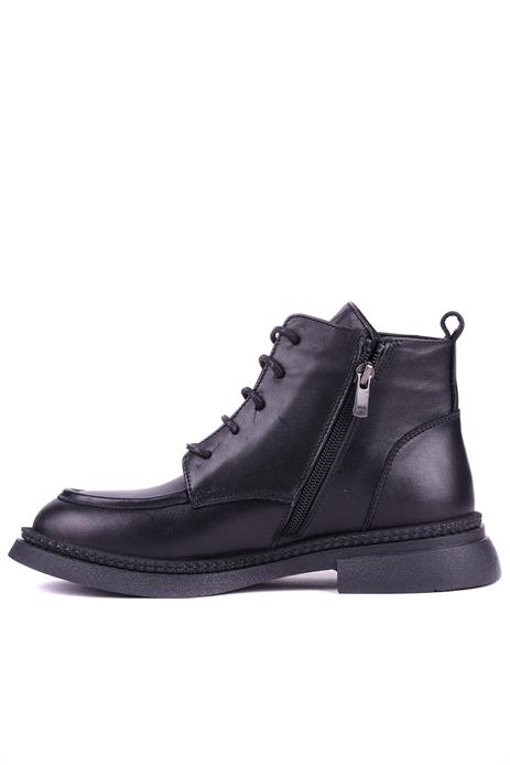 Shoetyle - Hakiki Deri Siyah Renk Kadın Deri Bot - 25101950