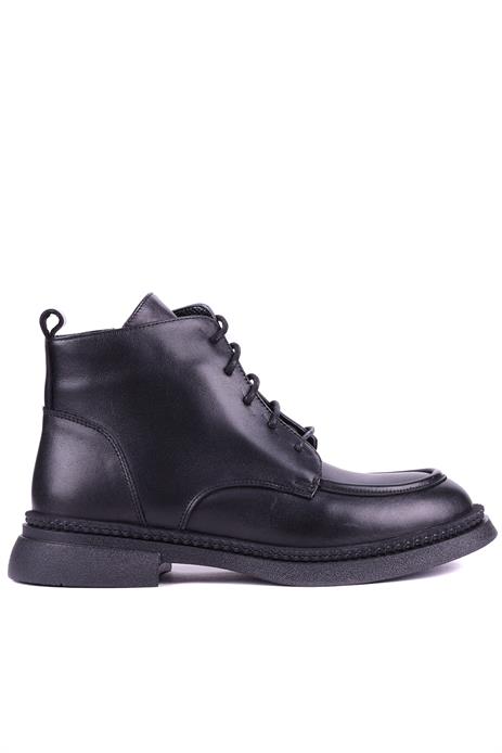 Shoetyle - Hakiki Deri Siyah Renk Kadın Deri Bot - 25101950