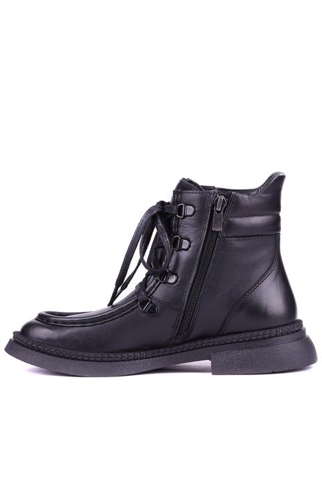 Shoetyle - Hakiki Deri Siyah Renk Kadın Deri Bot - 25101955