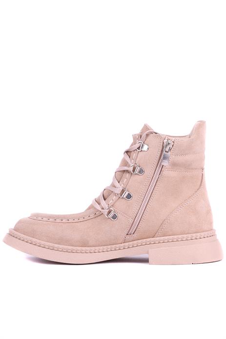 Shoetyle - Hakiki Süet Deri Bej Rengi Kadın Deri Bot - 25101955