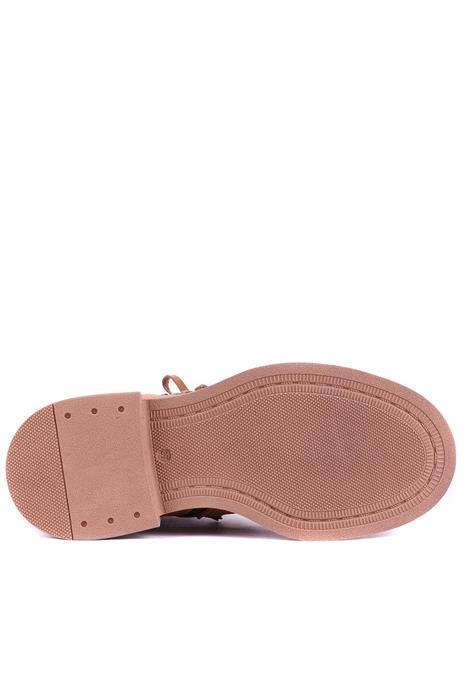 Shoetyle - Hakiki Süet Deri Taba Rengi Kadın Bot - 25101955