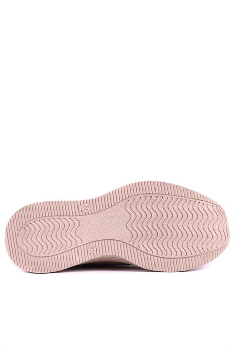 Shoetyle - Hakiki Deri Bej Rengi Kürklü Kadın Bot - 25102202