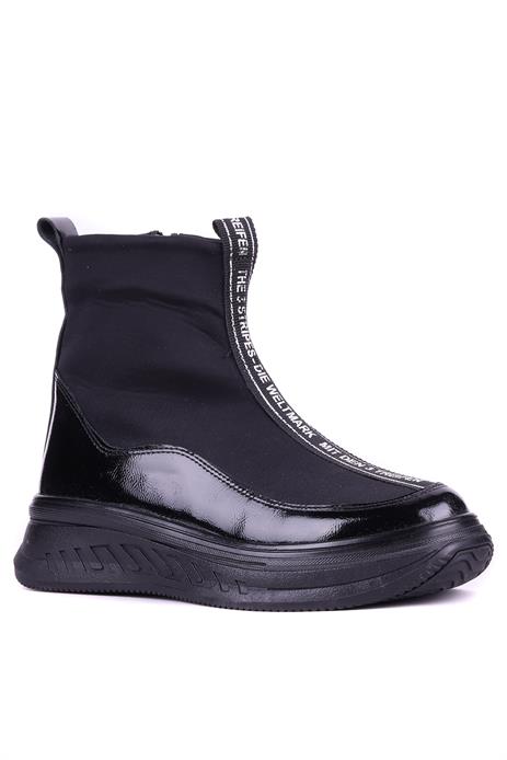 Shoetyle - Hakiki Deri Siyah Renk Kadın Bot - 25102250