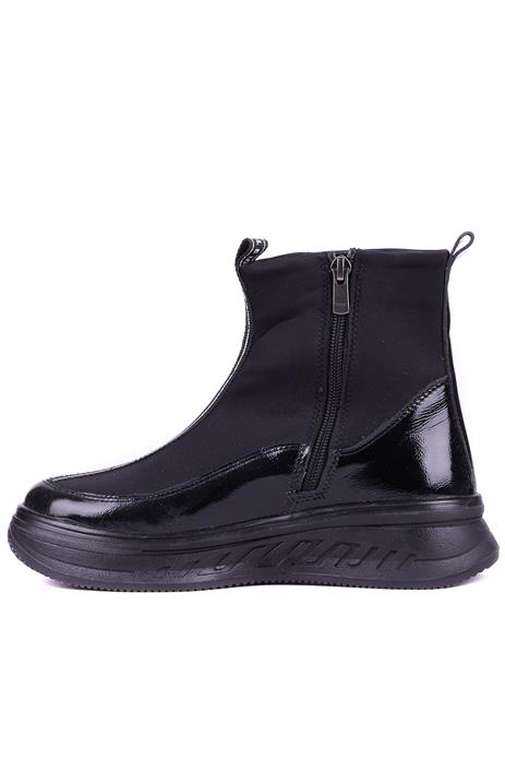 Shoetyle - Hakiki Deri Siyah Renk Kadın Bot - 25102250