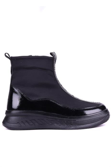 Shoetyle - Hakiki Deri Siyah Renk Kadın Bot - 25102250