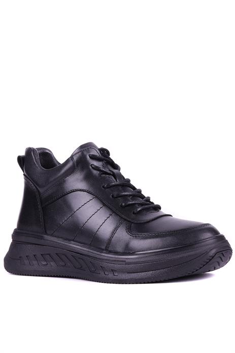 Shoetyle - Hakiki Deri Siyah Renk Kadın Bot - 25102252