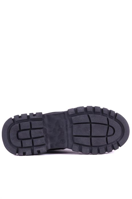 Shoetyle - Hakiki Deri Siyah Rugan Fermuarlı Kadın Chelsea Bot - 25103053