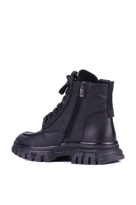 Shoetyle - Hakiki Deri Siyah Renk Kadın Bot - 25103054