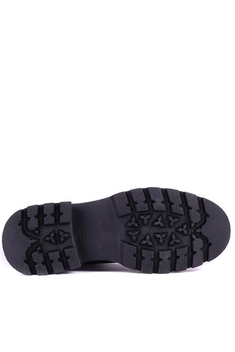 Shoeyle - Hakiki Deri Siyah Rugan Kadın Postal Bot - 25104952