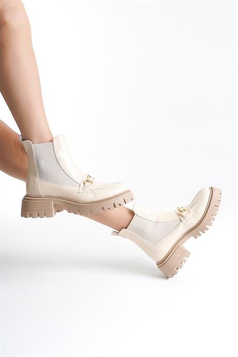 Shoetyle - Bej Renk Kadın Bot 360-1541