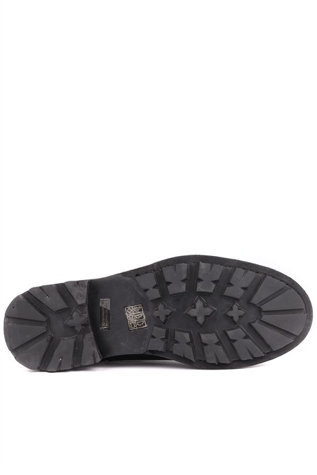 Shoetyle - Siyah Hakiki Deri Erkek Chelsea Bot 500-9004