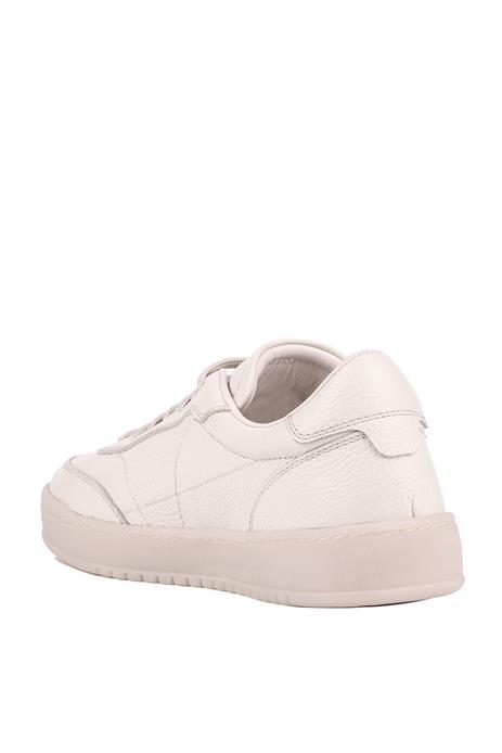 Shoetyle - Bej Hakiki Deri Bağcıklı Erkek Sneaker 666-0328