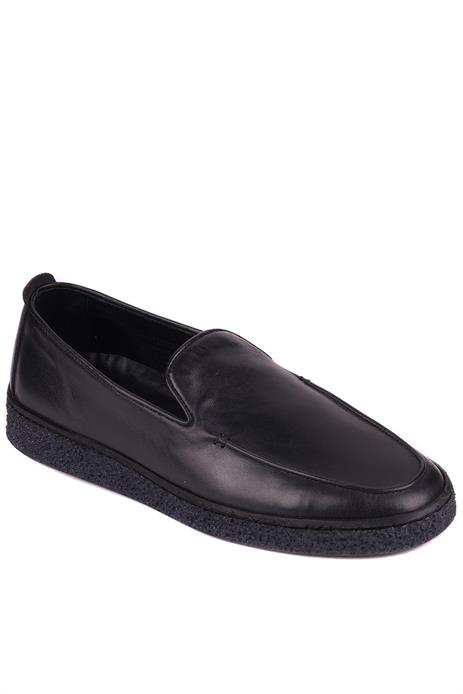 Shoetyle - Siyah Hakiki Deri Erkek Günlük Ayakkabı 666-1099