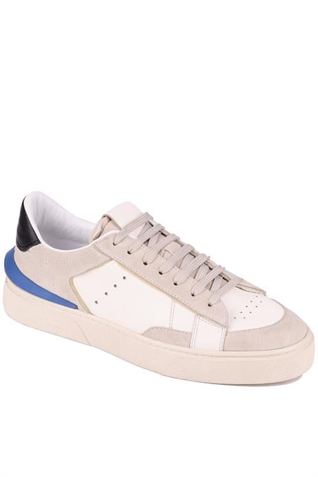 Shoetyle - Bej Süet, Beyaz Deri Bağcıklı Erkek Sneaker 666-23