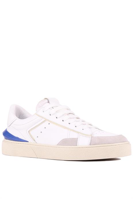 Shoetyle - Beyaz Hakiki Deri Bağcıklı Erkek Sneaker 666-23