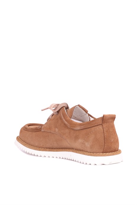 Shoetyle - Taba Renk Hakiki Süet Erkek Loafer - 666-5906