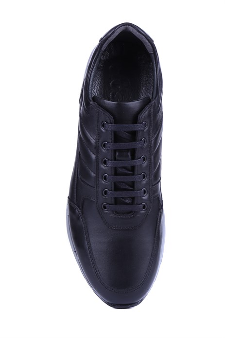 Fosco - Siyah Hakiki Deri Erkek Sneakers 2720-1 - 6960