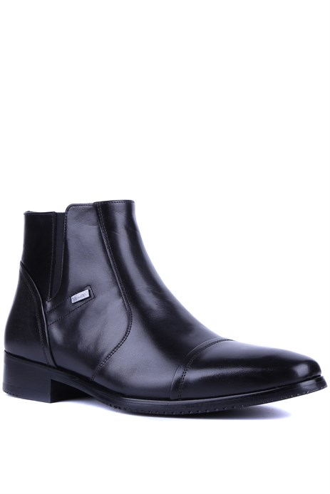 Fosco - Siyah Hakiki Deri Erkek Klasik Bot 3565 - 6942