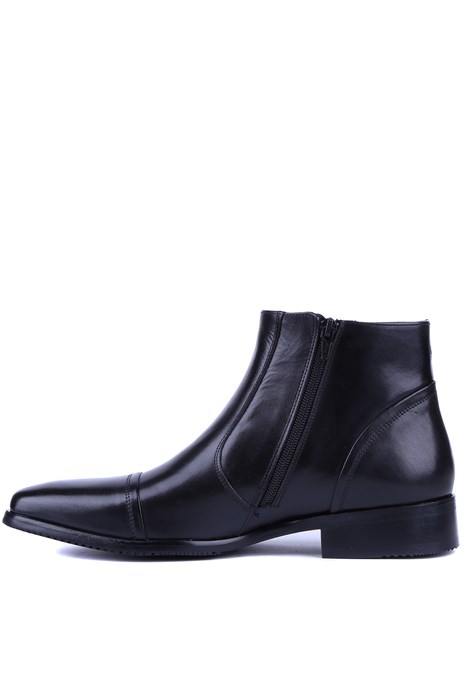 Fosco - Siyah Hakiki Deri Erkek Klasik Bot 3565 - 6942