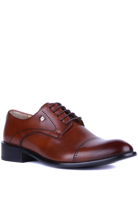 Fosco - Taba Hakiki Deri Erkek Klasik Ayakkabı 5045 - 6943