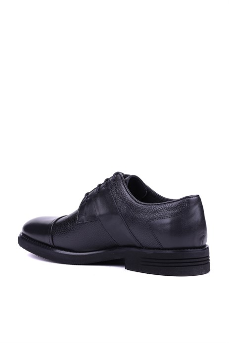 Fosco - Hakiki Deri Siyah Renk Klasik Erkek Ayakkabı - 3258