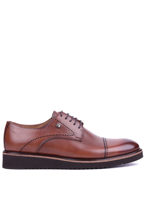 Fosco - Hakiki Deri Taba Rengi Erkek Günlük Ayakkabı - 2928