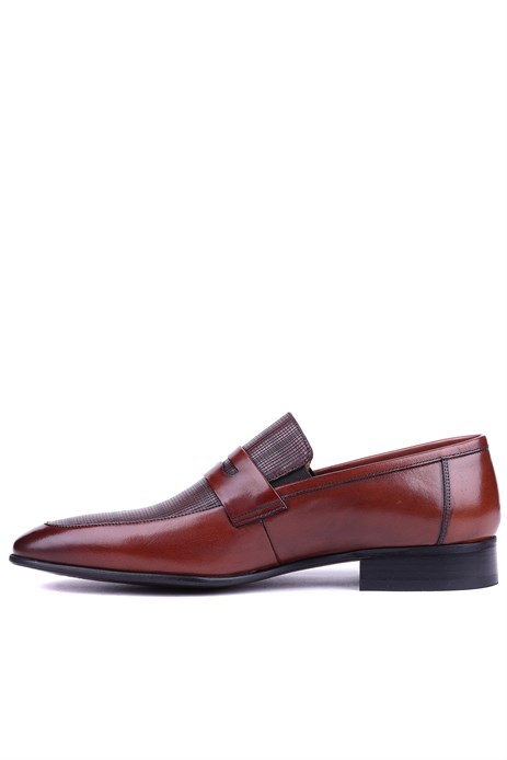 Fosco - Hakiki Deri Taba Rengi Erkek Klasik Ayakkabı - 2061 