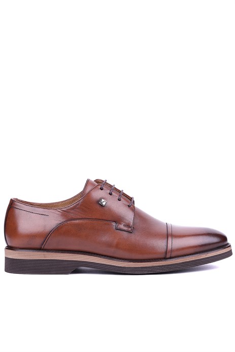 Fosco - Hakiki Deri Taba Rengi Erkek Klasik Ayakkabı - 3103