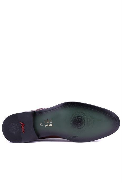 Fosco - Hakiki Deri Taba Rengi Klasik Erkek Ayakkabı - 1539 